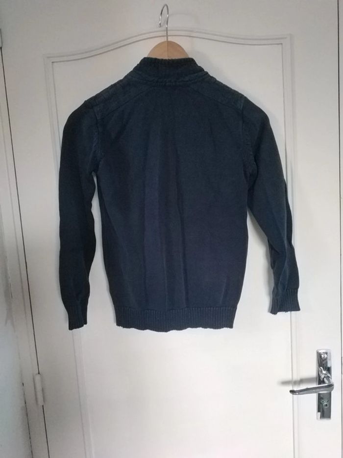 Gilet bleu marine Terre de marins 10 ans - photo numéro 3