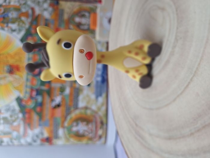 Jouet ou déco de gâteau thème jungle girafe - photo numéro 3