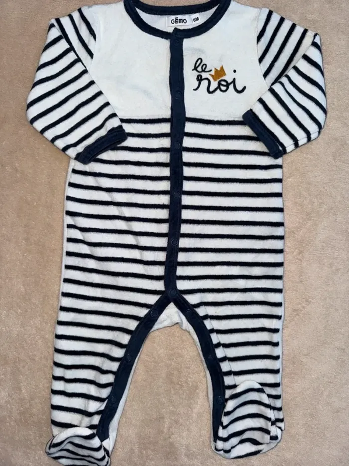 Pyjama 1 pièce • gémo • taille 6 mois - photo numéro 2
