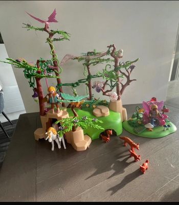 Forêt enchantée fées et licornes 9132