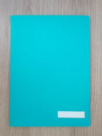 Porte-vue turquoise - A4 / 80 vues