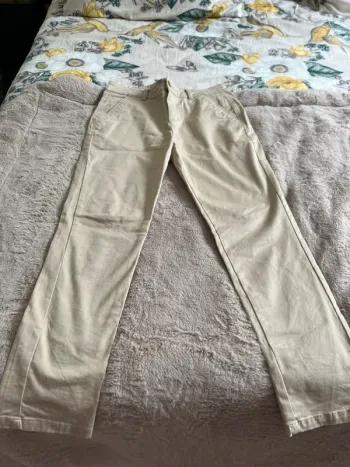 Pantalon chino beige 10/11 ans