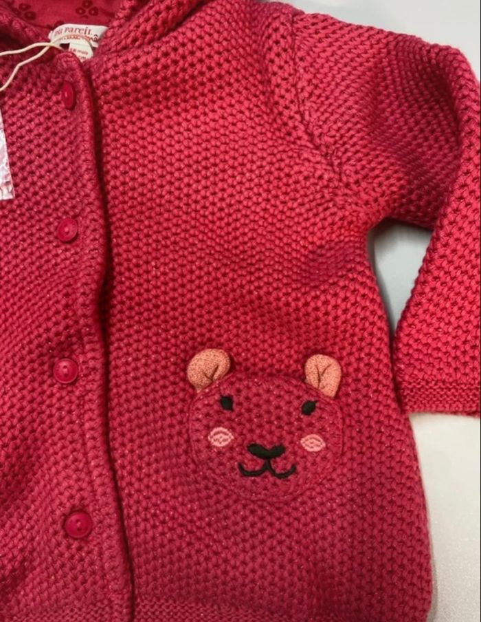 Gilet chaud bébé fille - neuf - Dpam - Taille 18 mois - photo numéro 2