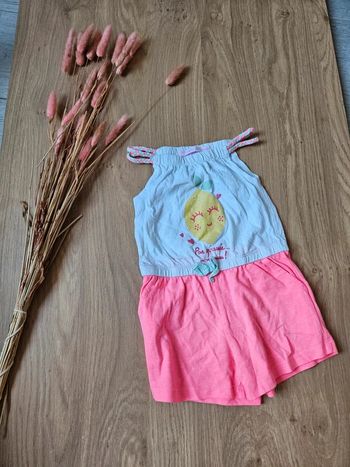 Combi short bretelles Gémo 24 mois