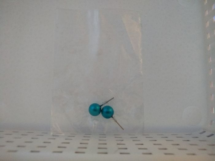 Boucles d oreilles bleues - photo numéro 2