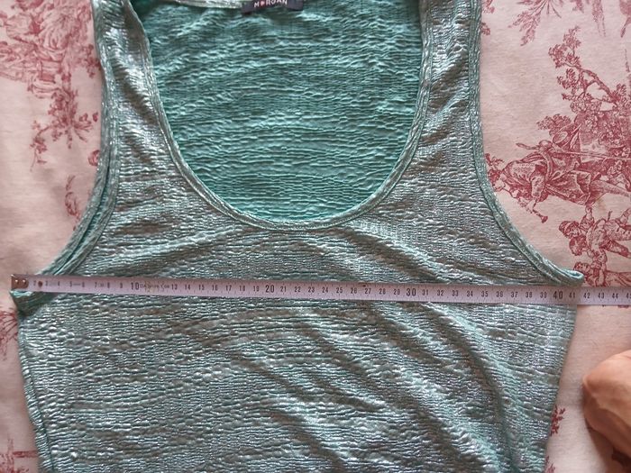 Débardeur vert clair pailleté Morgan - photo numéro 8