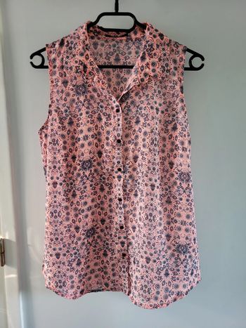 Mim chemise sans manches rose marine Taille 38 M