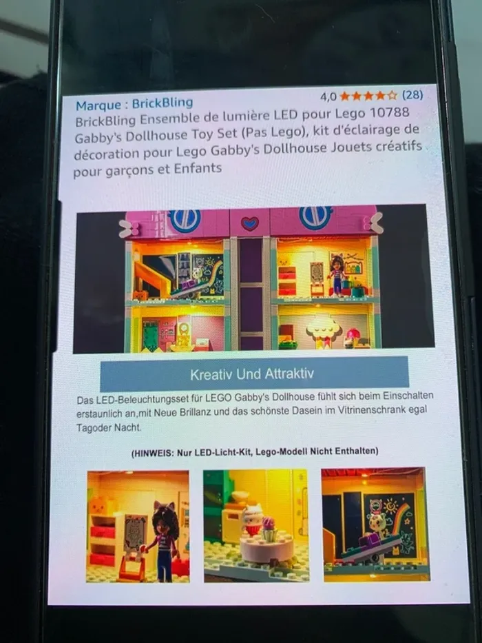 Kit éclairage lego pour maison Gabbydollhouse - photo numéro 3