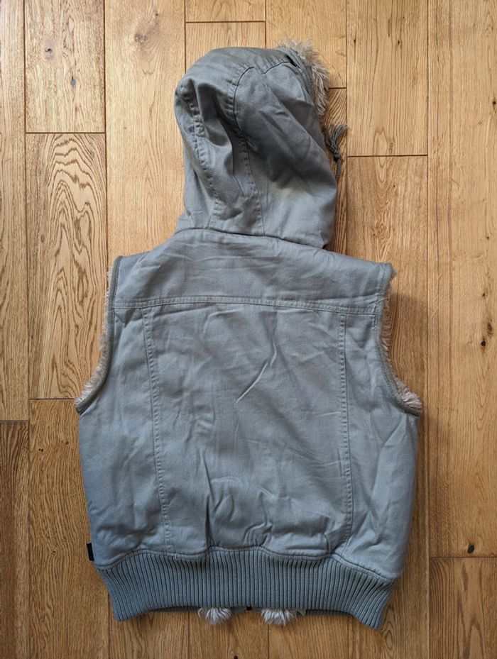 Veste sans manches Tom Wolfe doublée fourrure - Taille 14 - photo numéro 4