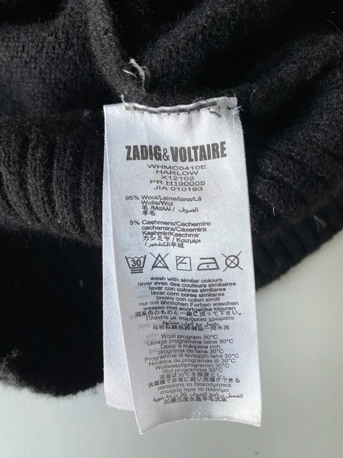Robe noire en laine zadig et voltaire - photo numéro 8