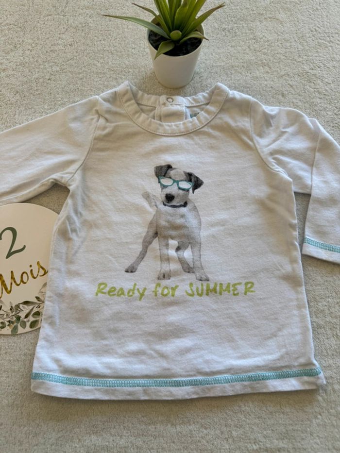 T-shirt manches longues pti chien - photo numéro 2