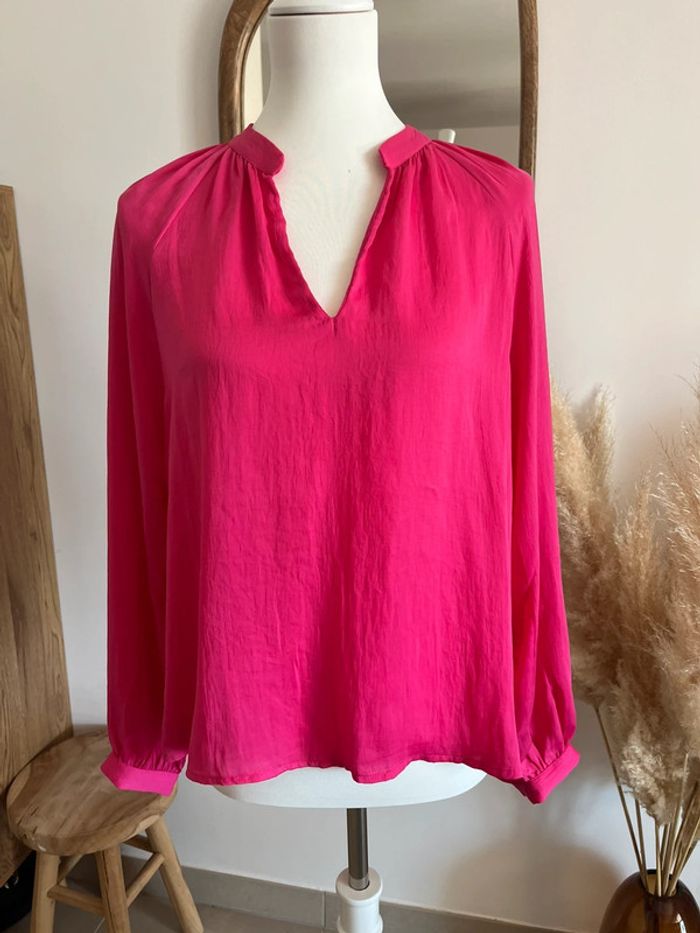Blouse rose satinée Aware - photo numéro 4