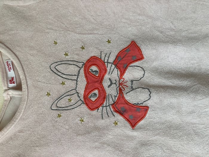 pyjama grenouillère lapin masqué fille 2 ans - photo numéro 2