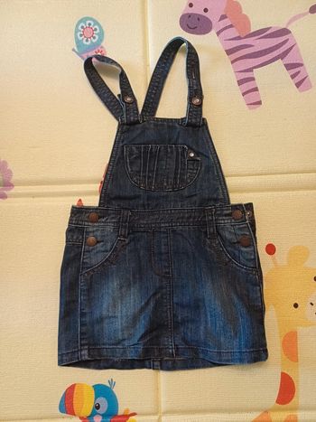 Robe salopette jeans 4 ans