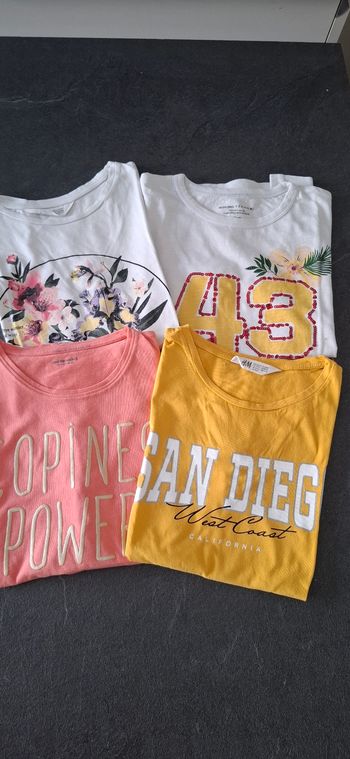 Lot de 4 t-shirts 12/14 ans