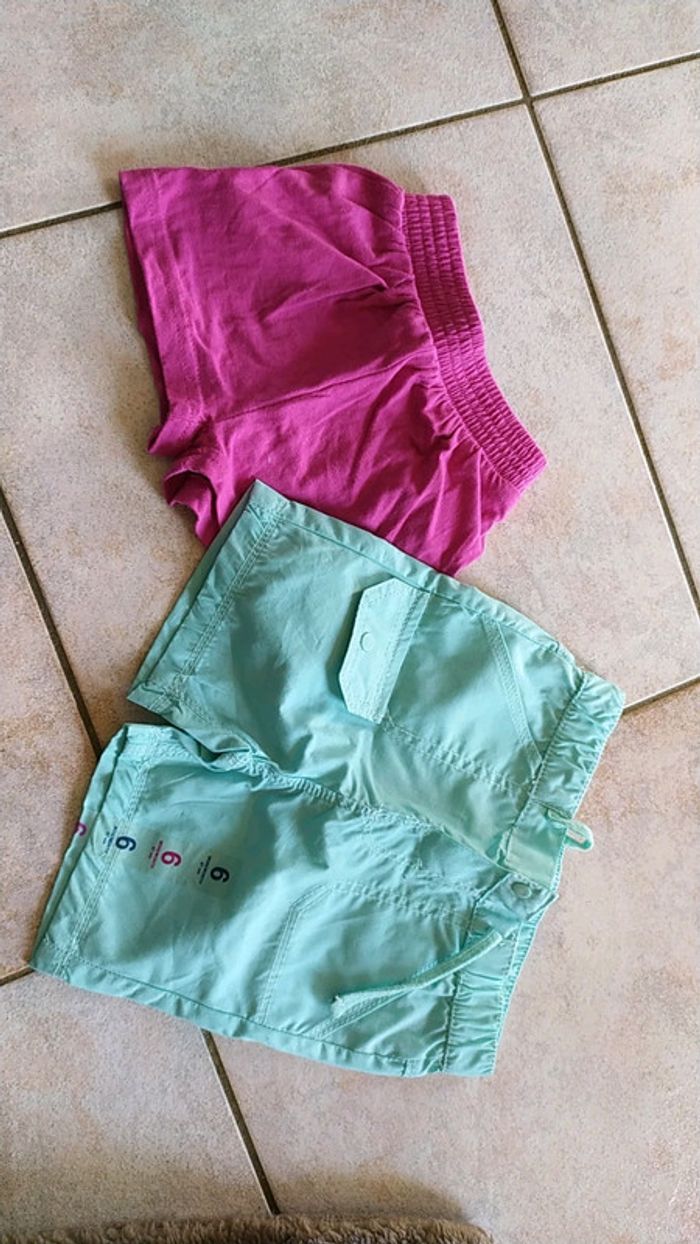 Lot de 2 shorts bébé fille