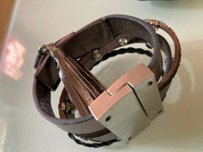 Bracelet femme simili cuir - photo numéro 4