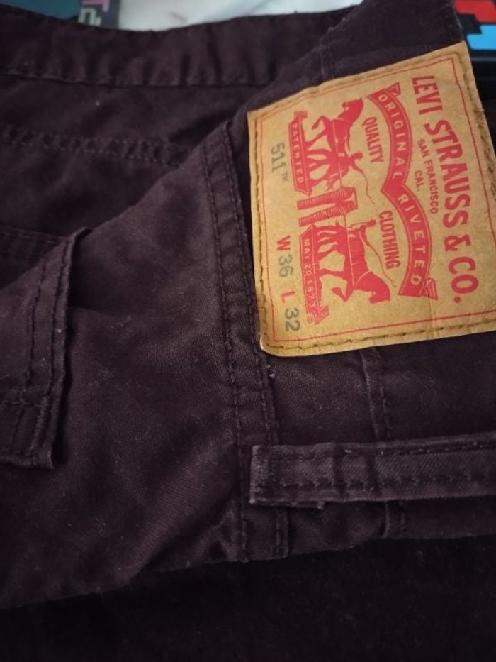 Jean toile marron Levi's