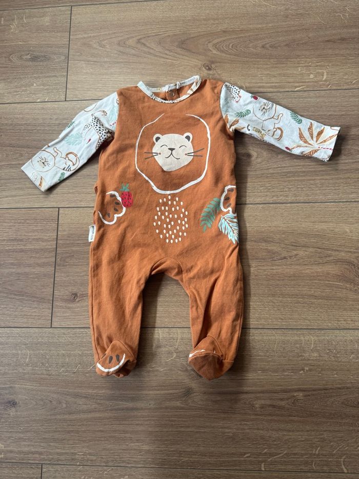 Pyjama lion petit béguin 3 mois - photo numéro 2