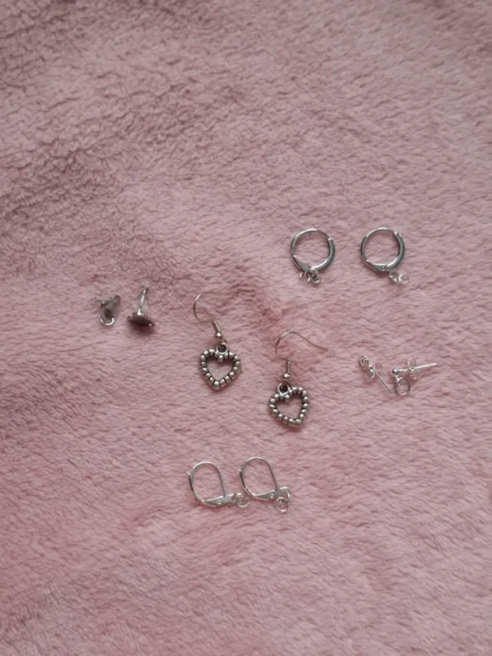 💎 Boucles d’oreilles cœur perlées – Attaches au choix 💎