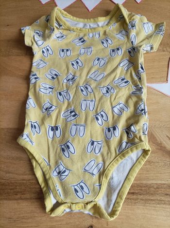 Body jaune Mickey 18 mois