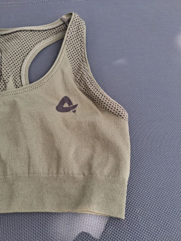 Brassière de sport kaki taille M - photo numéro 2