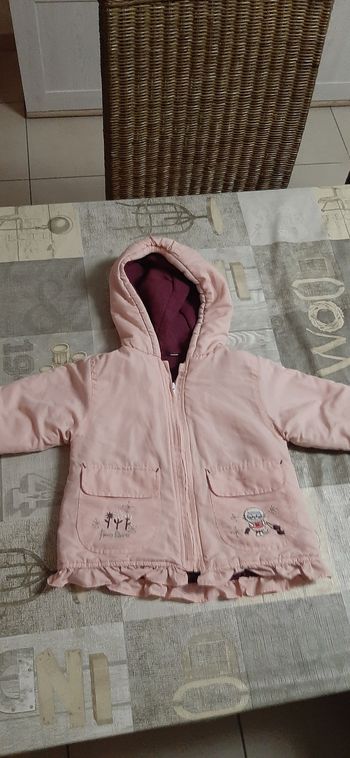 Manteau 12mois rose