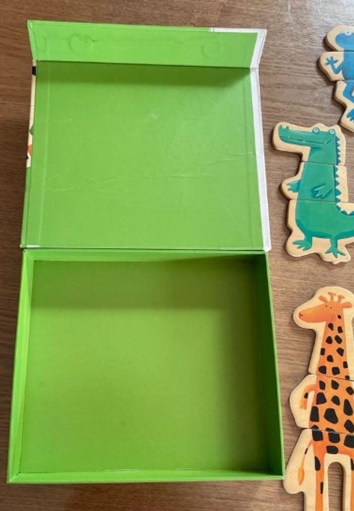 Coffret puzzle bois magnétique animaux Neuf - photo numéro 5