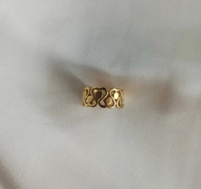 Bague anneaux en acier inoxydable ajustable de très bonne qualité résiste à l’eau - photo numéro 2