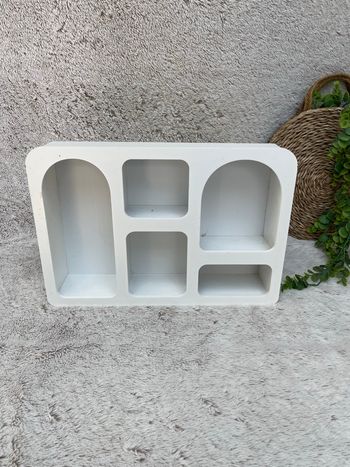 Petite étagère mural à niche blanc - Atmosphera 
