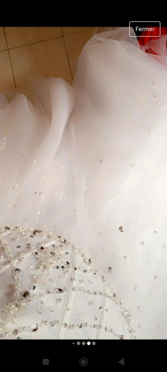 Robe de mariée neuve S bustier - photo numéro 8