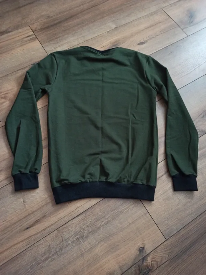 Pull fin homme manches longues kaki XS - photo numéro 4