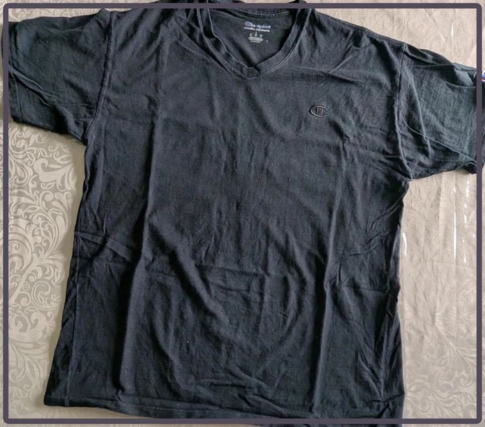 T-shirt Champion taille L homme noir - photo numéro 2