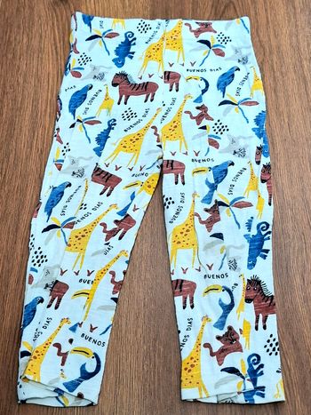 Jogging léger / bas de pyjama bébé – Gémo 24 mois – motif animaux safari