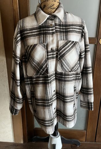 Veste surchemise à écossaise (S - 36)