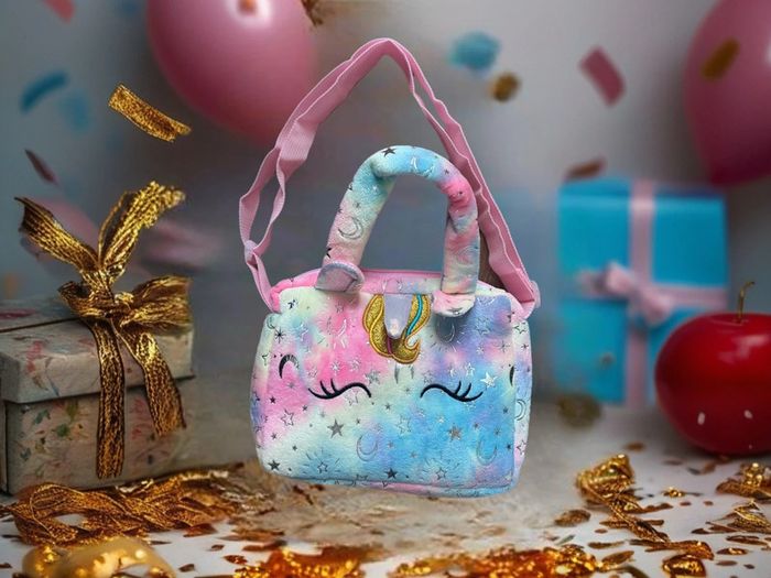 Sac bandoulière licorne multicolore - photo numéro 2