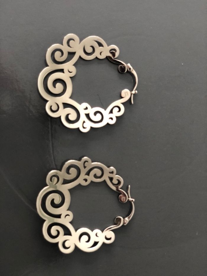 Bloucle d’oreilles acier - photo numéro 2