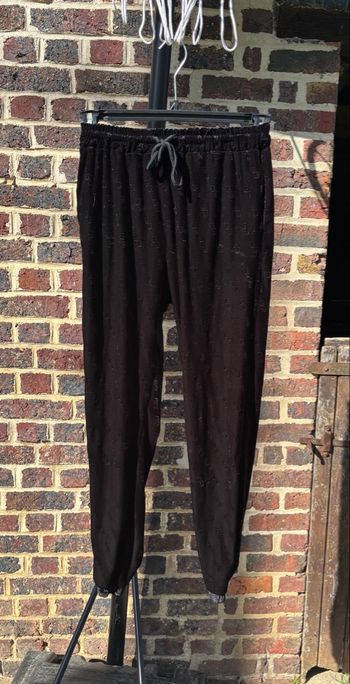 🖤 Jogging en velours noir Boohoo – Taille 36