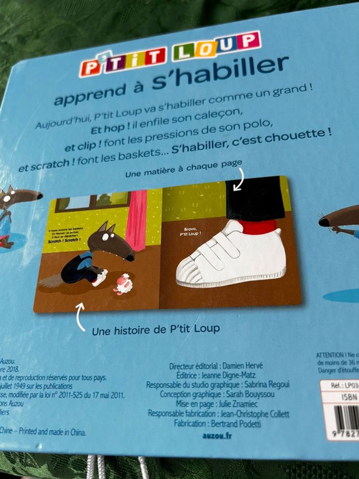 Livre cartonné P’tit Loup apprend à s’habiller - photo numéro 3