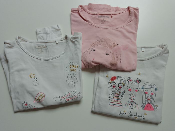 Lot de 3 tee-shirts fille 8 ans Orchestra