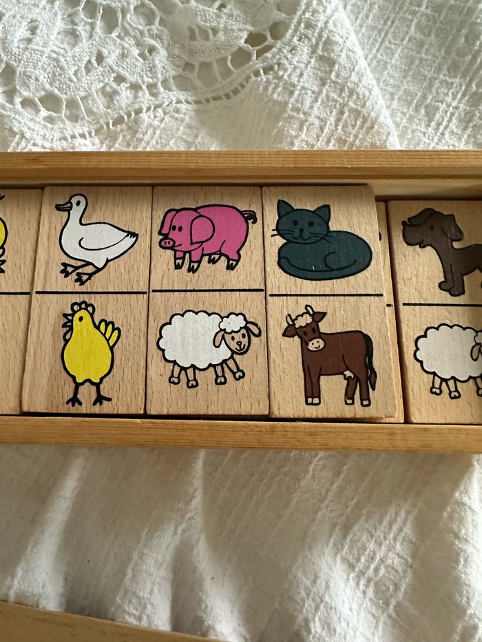 Grand domino animaux en bois - photo numéro 4