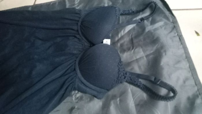 Très jolie Nuisette transparente bleu marine - photo numéro 13
