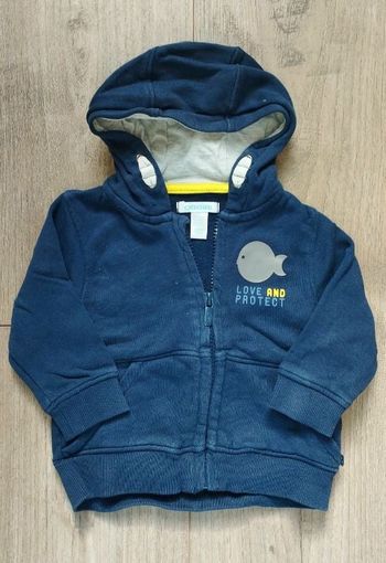 Gilet à capuche 12 mois Obaïbi