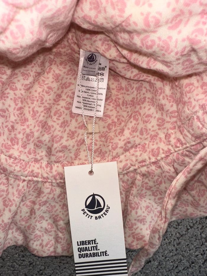 Chapeau/bob/capeline rose motifs fleuris Petit Bateau - photo numéro 2