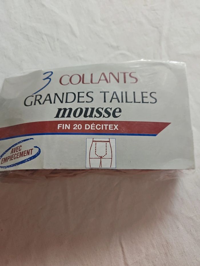 Lot de 3 collants grandes tailles camel- Neuf - photo numéro 2