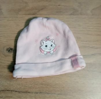 🎀 Bonnet Marie rose et blanc – Disney – 50 cm