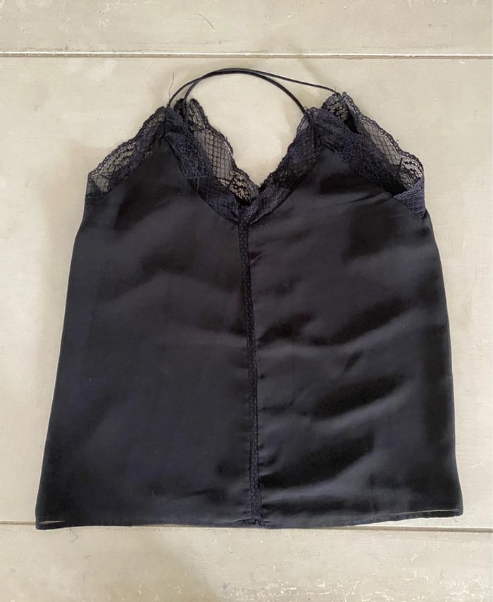 Top caraco Zara noir avec dentelle taille XS - photo numéro 16