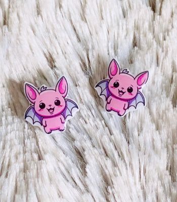 Boucles d’oreilles Fait Main Chauve souris Kawaii