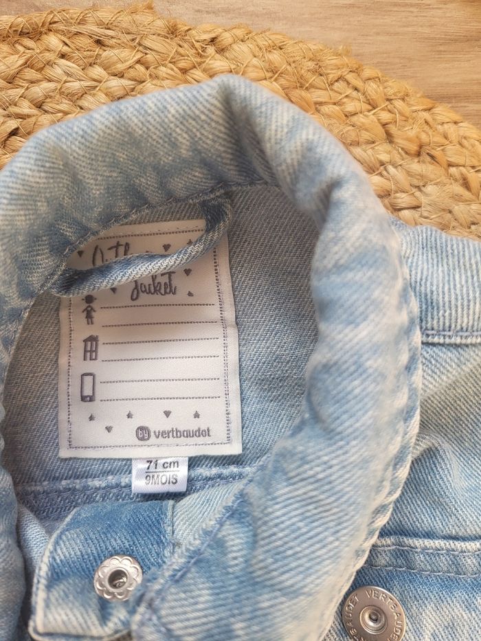 🌷Veste en jean 9 mois vertbaudet - photo numéro 3