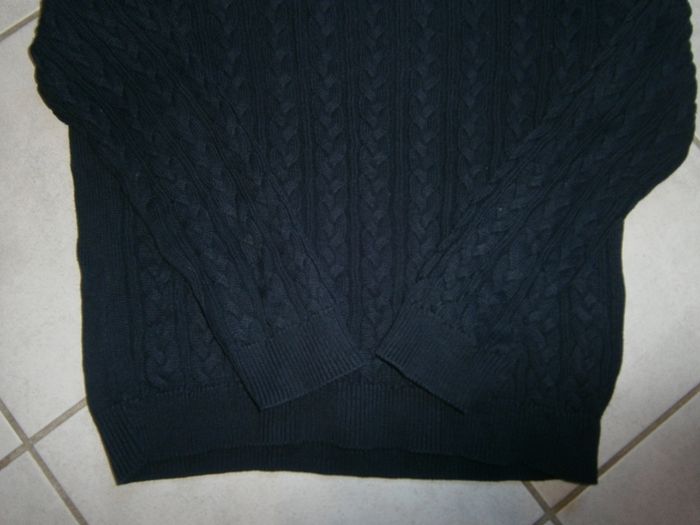 Pull ML torsadé marine H&M Taille 38/M - photo numéro 4
